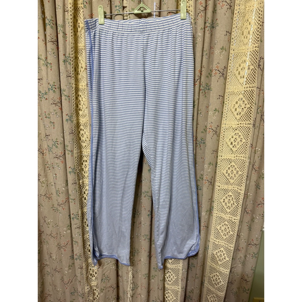 LAKE Pajamas Blue White Stripe Pima Cotton Lounge Pants XL